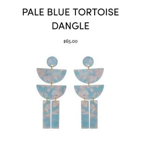 Carter G Designs Pale Blue Tortoise Dangle